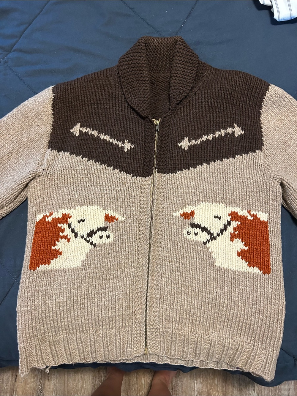 Vintage cowichan handmade sweater